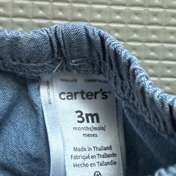 Old Navy|Baby girl summer set,mustard Yellow Daisy Embroidered Top & denim Short - Picture 6 of 6